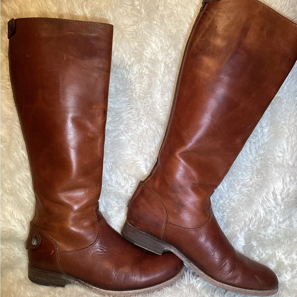 Frye Womens brown Leather riding Boots size 7